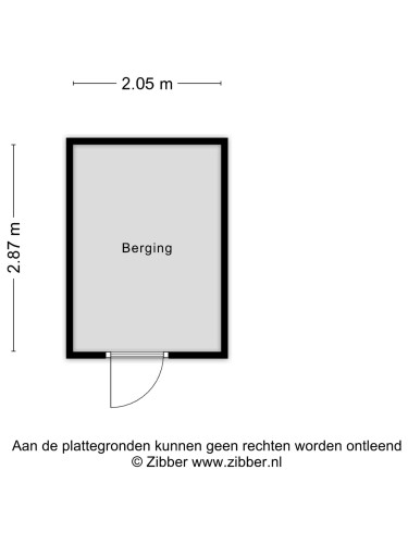 Plattegrond niet in brochure