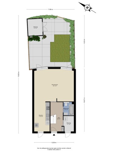 Plattegrond niet in brochure