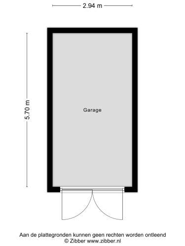 Plattegrond niet in brochure
