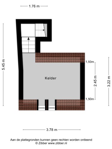 Plattegrond niet in brochure