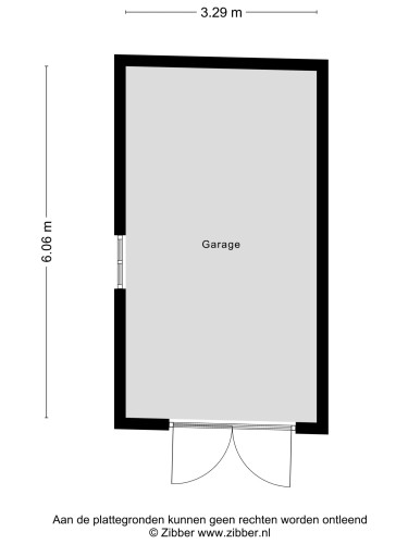 Plattegrond niet in brochure