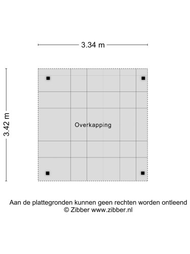 Plattegrond niet in brochure