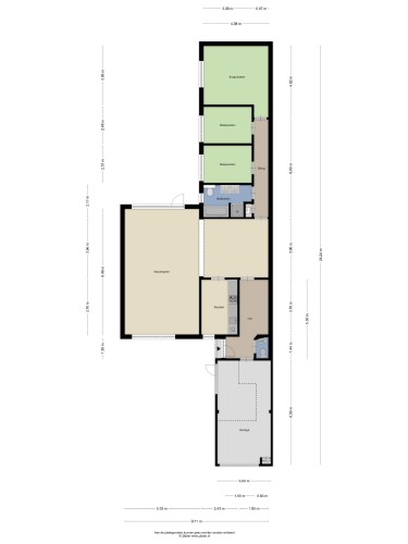 Plattegrond niet in brochure