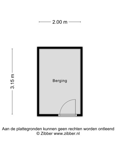Plattegrond niet in brochure