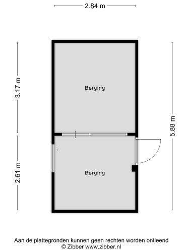Plattegrond niet in brochure