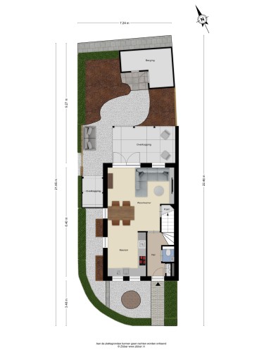 Plattegrond niet in brochure