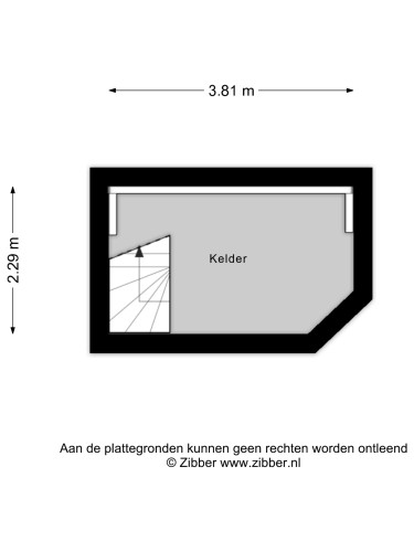 Plattegrond niet in brochure