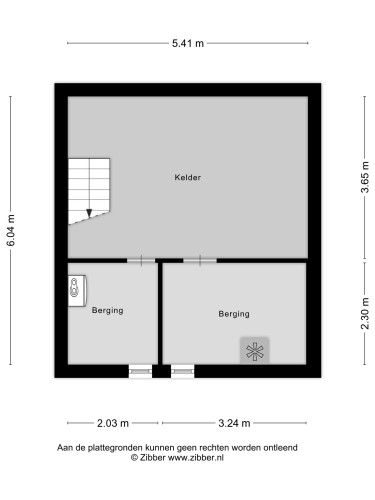 Plattegrond niet in brochure