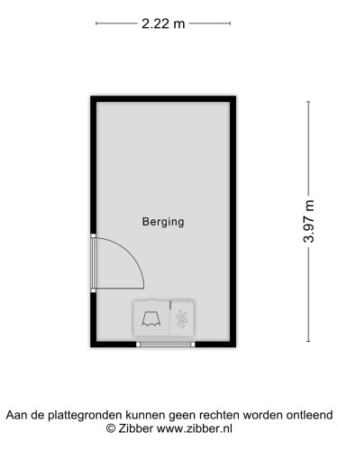 Plattegrond niet in brochure