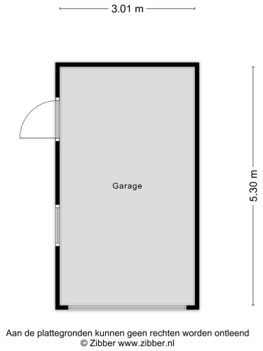 Plattegrond niet in brochure