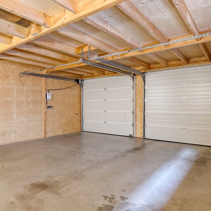 Ruime dubbele garage