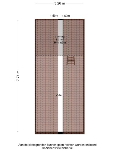 Plattegrond niet in brochure