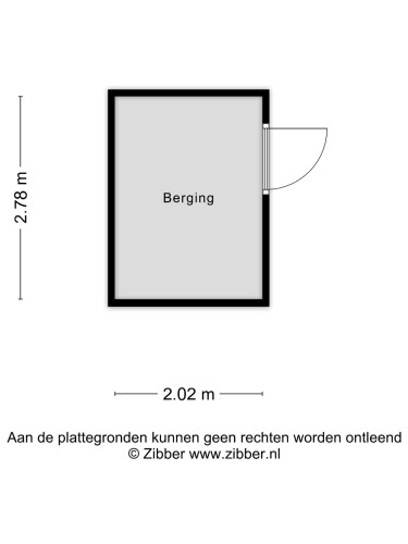 Plattegrond niet in brochure
