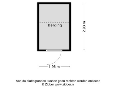 Plattegrond niet in brochure