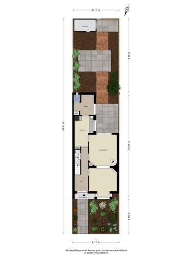 Plattegrond niet in brochure