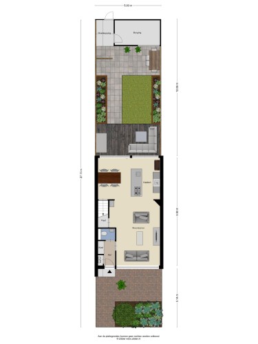 Plattegrond niet in brochure