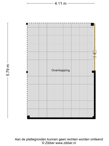 Plattegrond niet in brochure