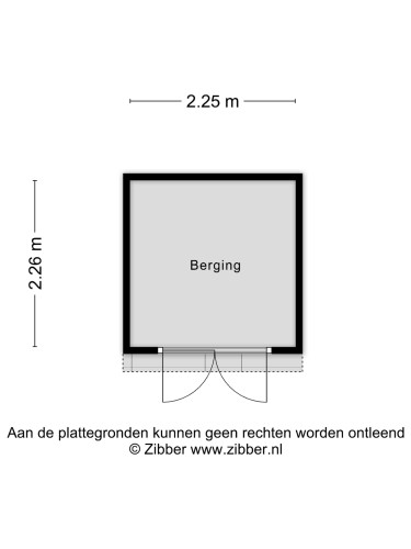 Plattegrond niet in brochure
