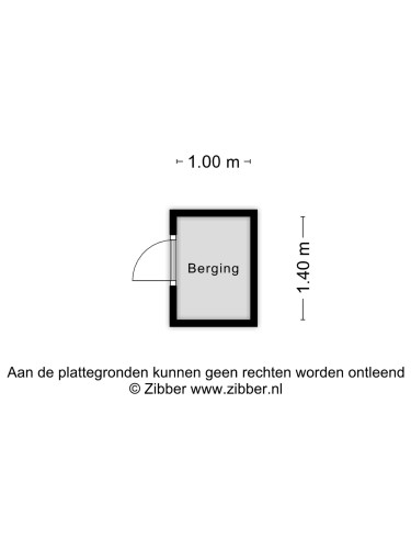 Plattegrond niet in brochure