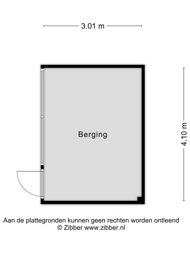 Plattegrond niet in brochure