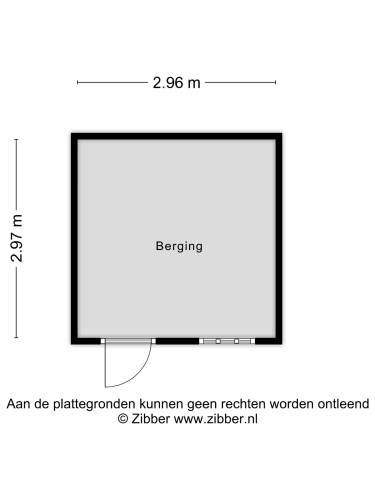 Plattegrond niet in brochure