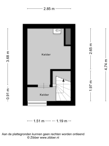 Plattegrond niet in brochure