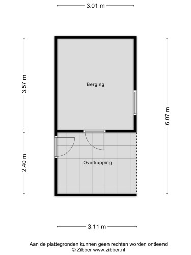 Plattegrond niet in brochure