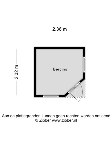 Plattegrond niet in brochure