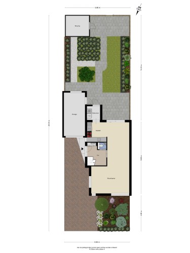 Plattegrond niet in brochure