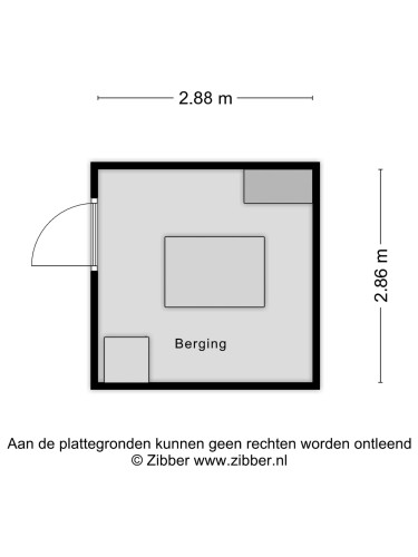 Plattegrond niet in brochure