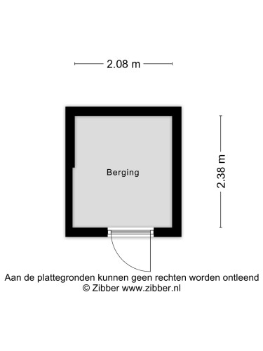 Plattegrond niet in brochure