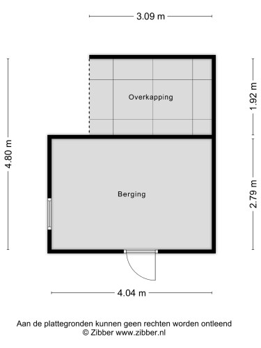 Plattegrond niet in brochure