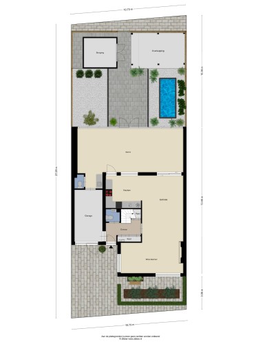 Plattegrond niet in brochure