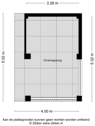 Plattegrond niet in brochure