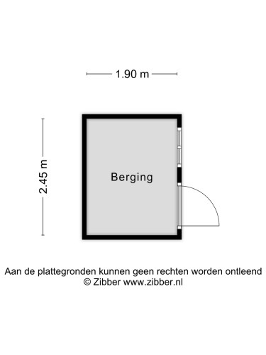 Plattegrond niet in brochure