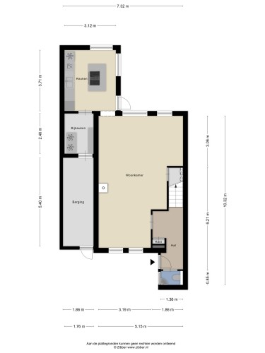 Plattegrond niet in brochure