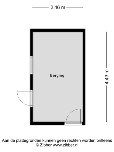Plattegrond niet in brochure