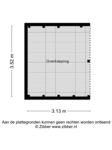 Plattegrond niet in brochure