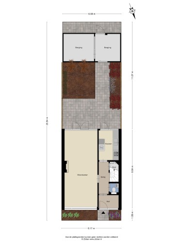 Plattegrond niet in brochure