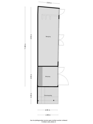 Plattegrond niet in brochure