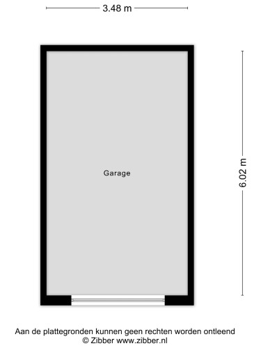 Plattegrond niet in brochure