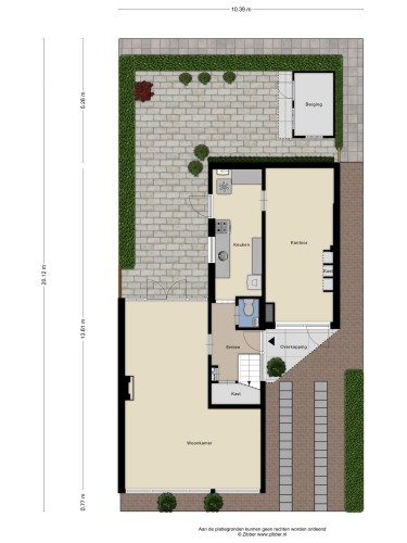Plattegrond niet in brochure