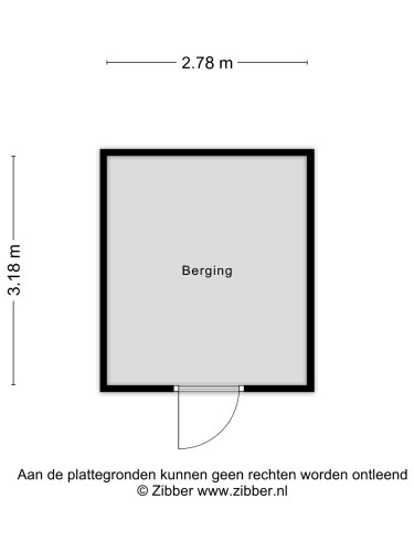 Plattegrond niet in brochure