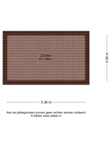 Plattegrond niet in brochure