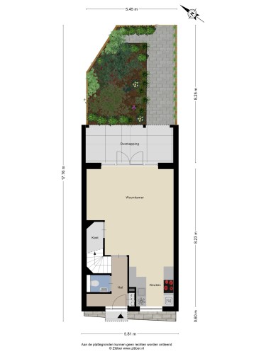 Plattegrond niet in brochure