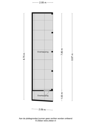 Plattegrond niet in brochure
