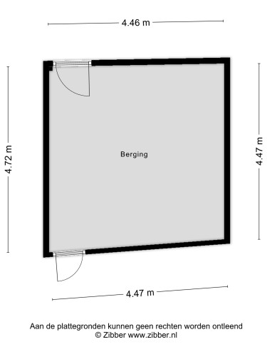 Plattegrond niet in brochure