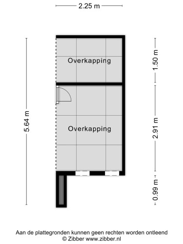 Plattegrond niet in brochure