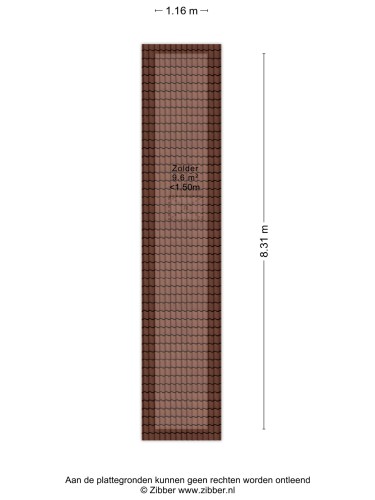 Plattegrond niet in brochure