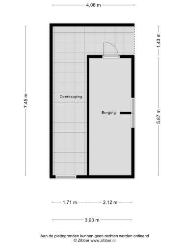 Plattegrond niet in brochure
